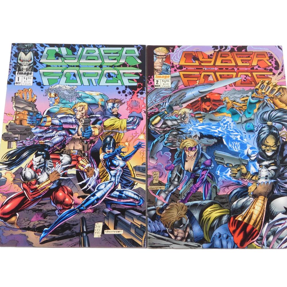 Image 1993 Cyber Force Comic Books Issues 1 & 2